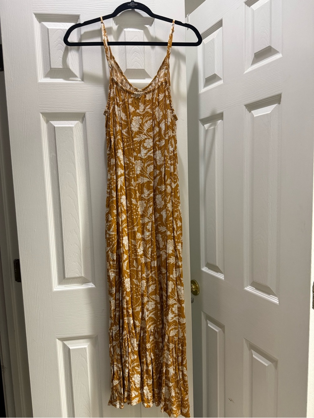 Universal Thread Mustard Yellow Floral Maxi Dress - Picture 5 of 7